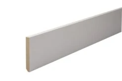 Plinthe Bord Vif Prepeint MDF Blanc - Long. 2440 Mm X Larg. 100 Mm X Ep. 10 Mm