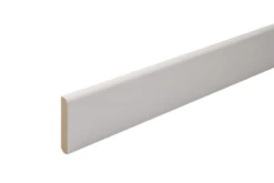 Plinthe Bord Arrondi Prepeinte MDF Blanc - Long. 2440 Mm X Larg. 100 Mm X Ep. 12 Mm