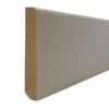 Plinthe Bord Arrondi Revetu Papier MDF Blanc - Long. 2400 Mm X Larg. 100 Mm X Ep. 10 Mm