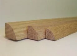 Quart De Rond Chene - Long. 2400 Mm - Section 15