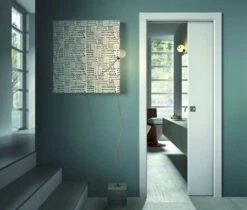 Chassis Pour Portes Coulissantes DOORTECH 600X2030/100 Mm PLAQUE DE PLATRE+KIT FINITION