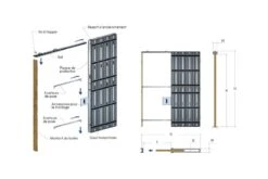 Chassis Pour Portes Coulissantes SCRIGNO GOLD BASE 800X2030/100 Mm PLAQUE DE PLATRE