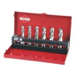 Ruko Assortiment De Forets 3 Lèvres "Solid 3S" HSS Avec Attache Weldon (3/4") En Cassette Industrielle