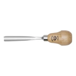 Ciseau à Graver Kirschen Avec Manche En Poire Droit, Avec Cavité Profonde, 2 Mm