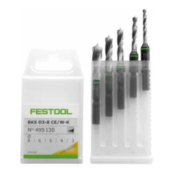 Festool Coffret De Forets Hélicoïdaux BKS D 3-8 CE/W-K