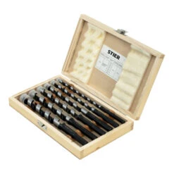 Jeu De 6 forets à Simple Spirale/forets Longs STIER, 155 / 235 mm, 10 - 20 mm, Acier à Ressorts