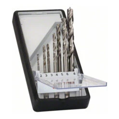 Bosch Mèches à Bois Hélicoïdales Robust Line à Queue Six Pans, Jeu De 7 Pièces 2; 3; 3; 4; 5; 6; 8 Mm