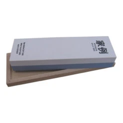 Pierre D'affûtage L200xl60xH30mm 400 / 1000 Dans Une Boîte En Bois MÜLLER