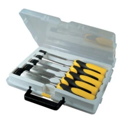 Stanley Ciseaux à Bois Dynagrip 6/10/15/20/25 Mm, Set De 5 Pièces